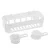 Corner Shelf With Suction Shower Rack Organizer Cup Bathroom Storage Wall Basket 3