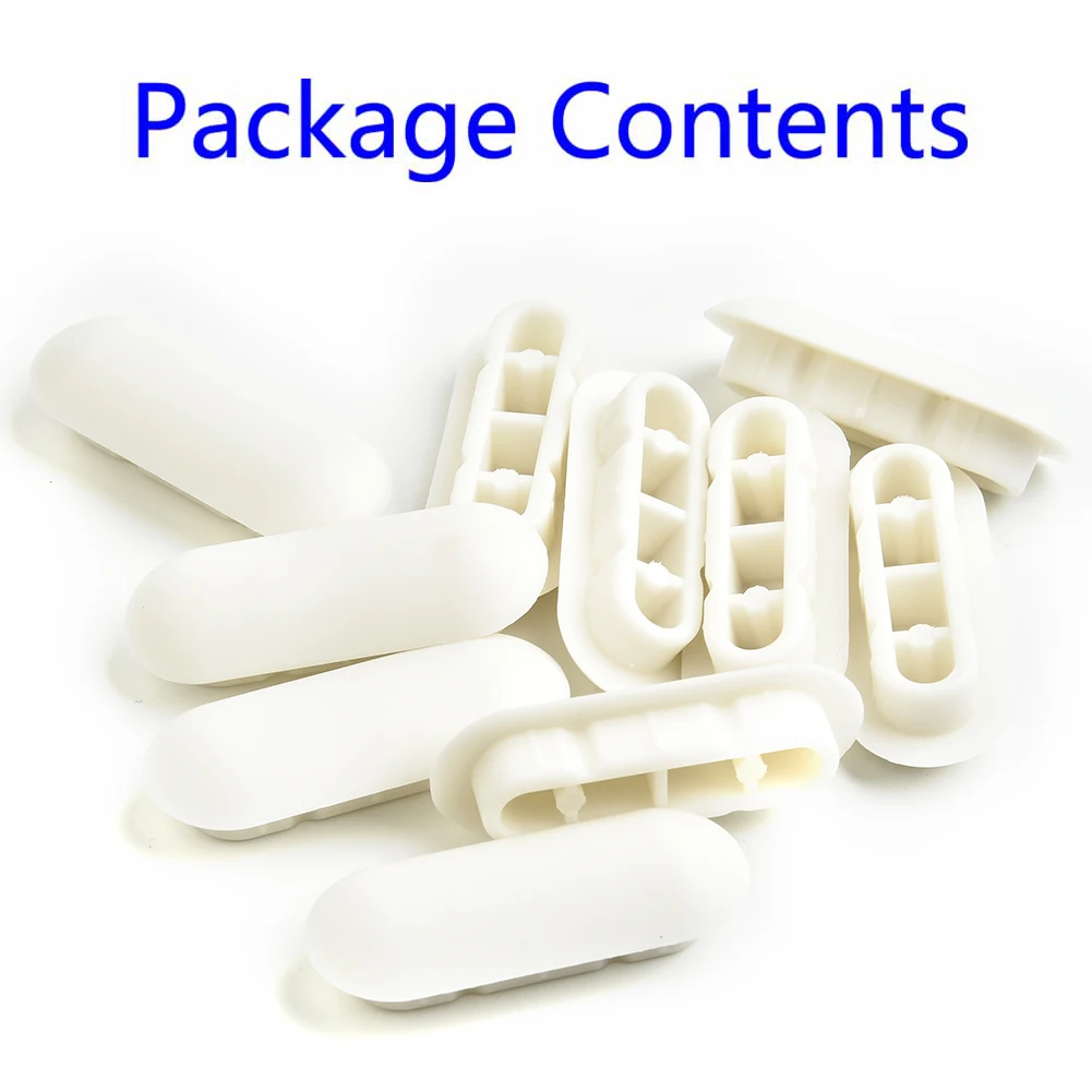 Toilet Seat Bumpers Home ABS+TPE White Accessories Cushion Pads Parts Replacement Set Stop Stopper 10Pcs