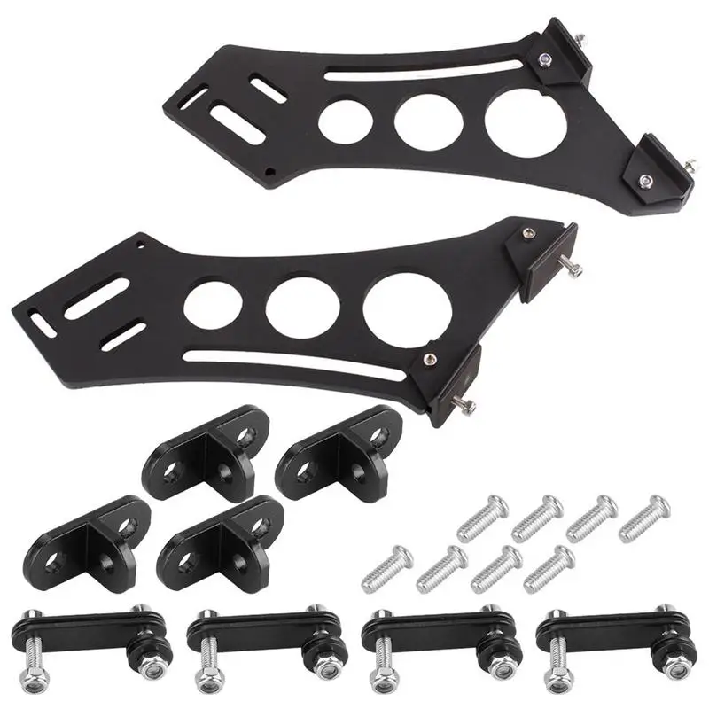 

Rear Wing Mount Brackets Lightweight Aluminum Alloy Rear Wing Mounting Feet Easy To Install Car Modification Supplies