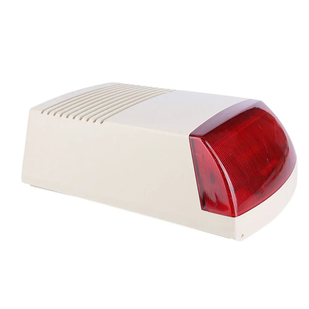 

Acoustic Flash Accessories Sound Light Professional Security Home Compact Alarm Siren Wired Strobe Anti Theft High Power