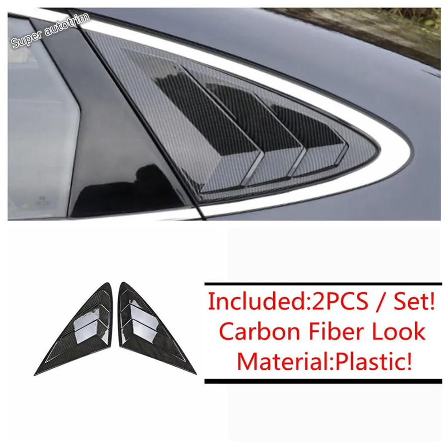 Door Side View Wing Mirror Ox Horn Rear Window Louver Shutter Cover Trim For Hyundai Sonata DN8 2020 - 2023 Accessories Exterior