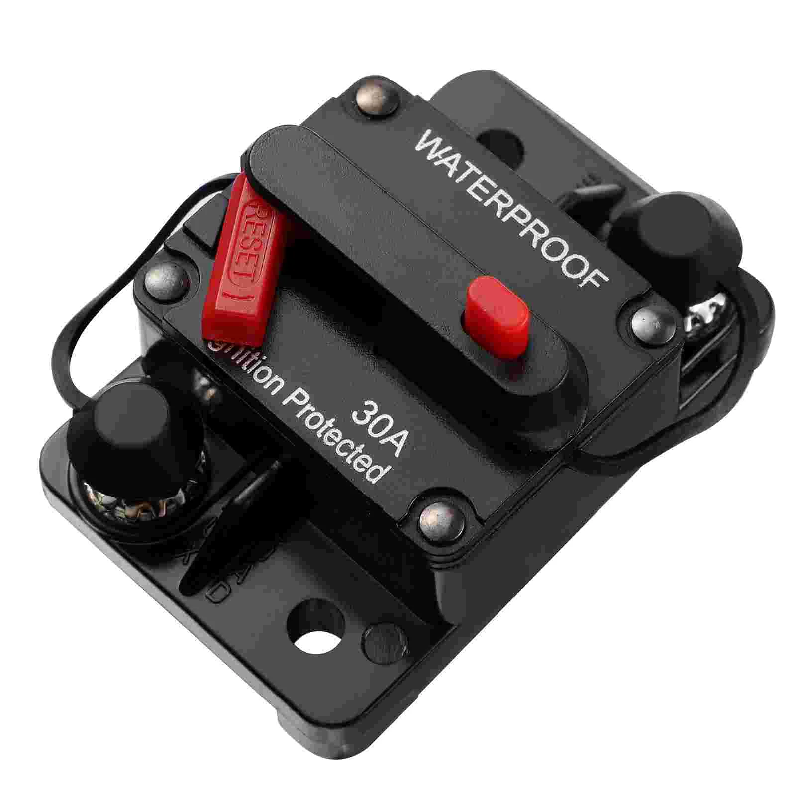 

Manual Reset Circuit Breaker Power Automobile 30Amp Small Car Audio Inline Mini