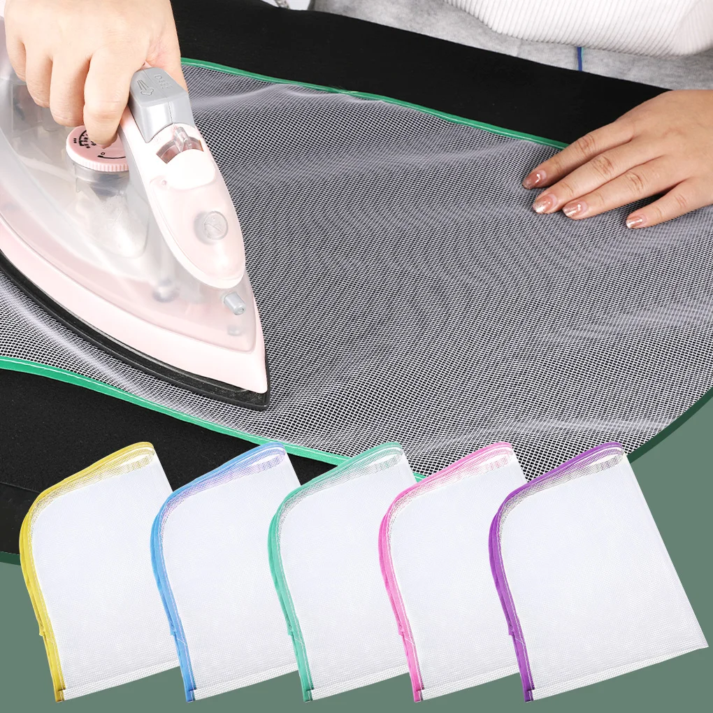 Ironing Mesh Cloth Heat Resistant Press Pad Insulated Ironing Cloth Portable Manual Clothes Anti-Scalding Mat Accessory
