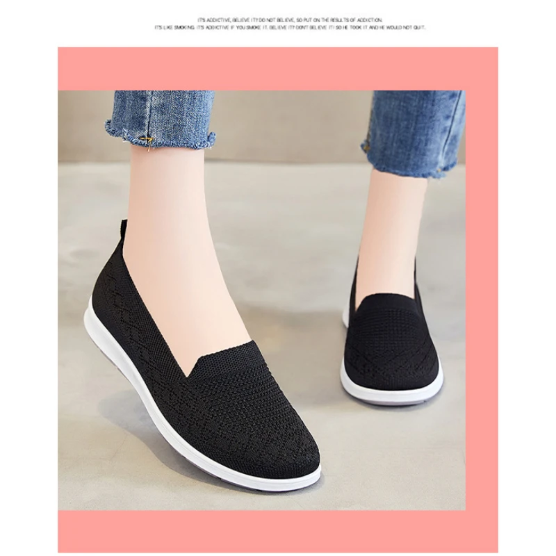 2024 New Women's Shoes Beijing Cloth  Casual Breathable Flat Sole Single  Soft Sole Mom Shoes purple women shoes