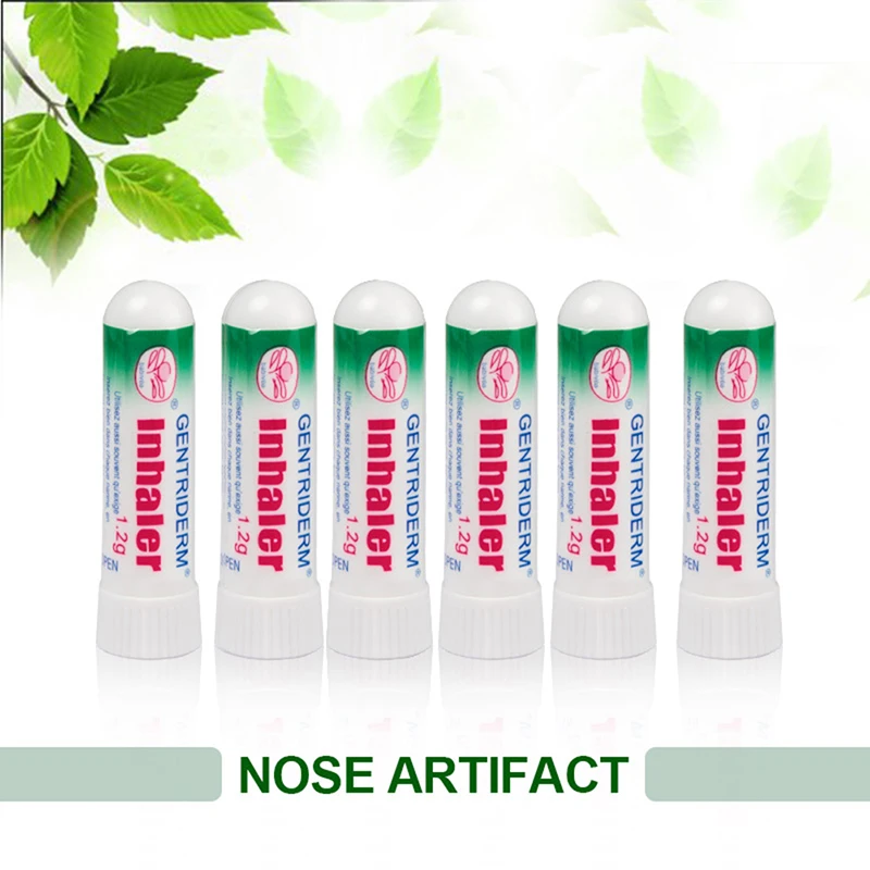 Inhalador Nasal para aliviar la Sinusitis, rinitis, crema refrescante fría,  aceite esencial de hierbas naturales, menta, apósito Nasal Original -  AliExpress