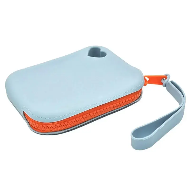 Silicone Cosmetic Bag Silicone Reusable Bags Makeup Storage Pouch Zipper Silicone Cosmetic Bag Waterproof with Zipper Travel Portable Makeup Brush Bag