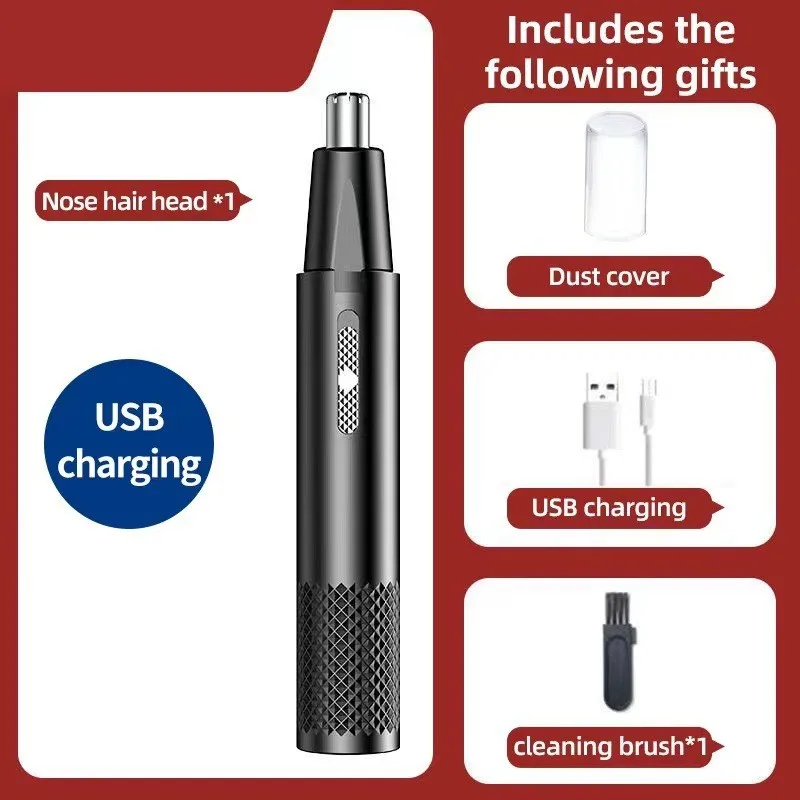 Nose Hair Trimmer USB Charging New High Quality Electric Portable Men Mini Nose Hair Trimmer 5