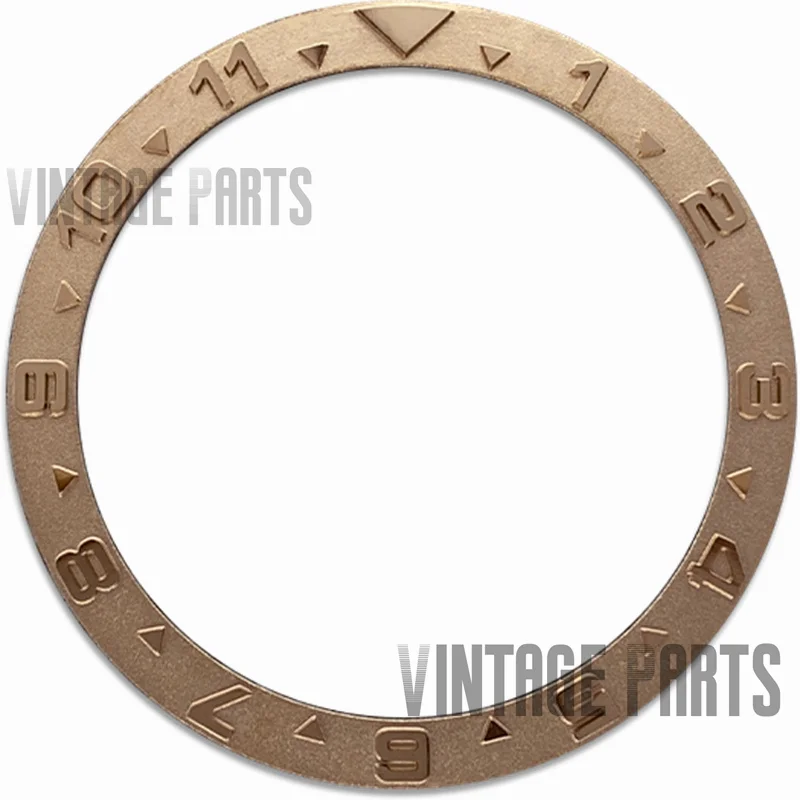 Inserto Per Lunetta In Metallo Dorato Da 38Mm * 30.7Mm Adatto Per Orologio Rolex Sub Seiko 007