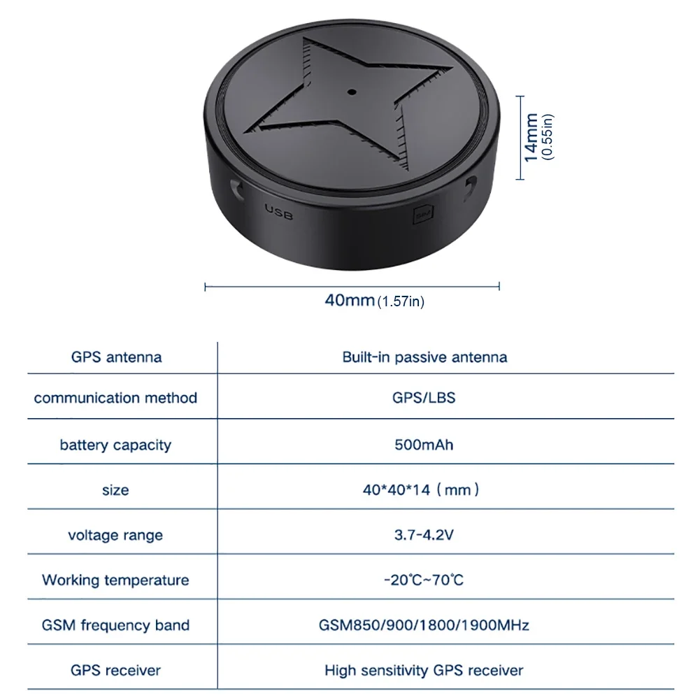 GPS Locator Key Finder Anti Lost Tracker Anti Lose Tracker Item Locator Anti Lost Locator Key Chain Locator 1~20PCS Mini GPS Car Tracker Device GSM GPS Wireless Locator Portable Positioner Anti-theft Strong Magnetic Adsorption Trackers