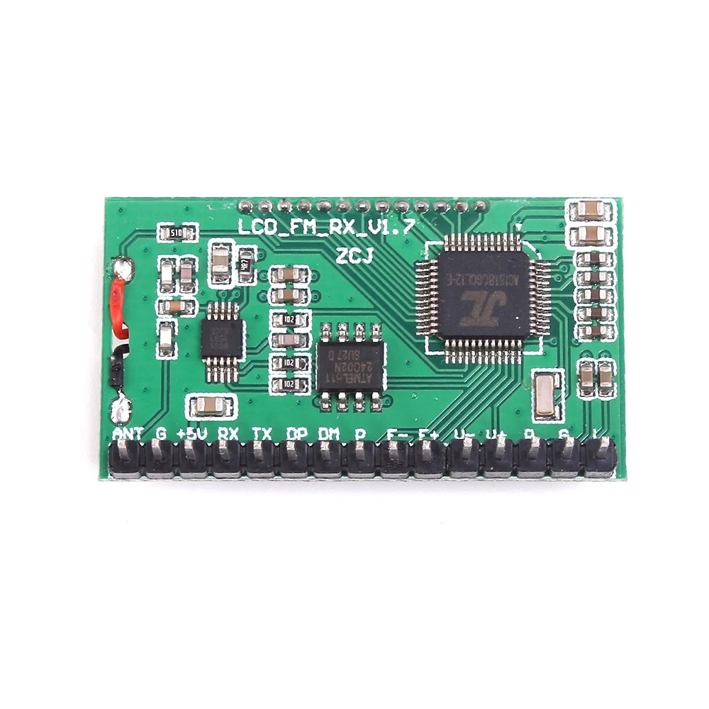 Wireless Audio Receiver Serial Port Module For FM Frequency Modulation Radio 3-5V 40mA LCD Display Automatic Station Searching
