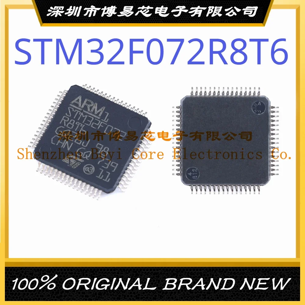 STM32F072R8T6 Package LQFP64Brand new original authentic microcontroller IC chip stm32f072rbt6 stm32f072cbu6 stm32f072rbt7 stm32f072v8t6 stm32f072r8t6 stm32f072vbt6 stm32f072cbt6 stm32f072c8u6 072c8t6 072cby6