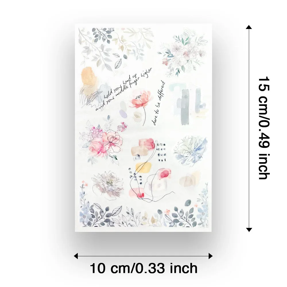 RUB ON Flower Stickers Vintage Decorative Craft Transfer DIY Photo Album Scrapbooking Supplies decorative stickers floral stickers stationery stickers adhesive stickers self adhesive stickers paper stickers