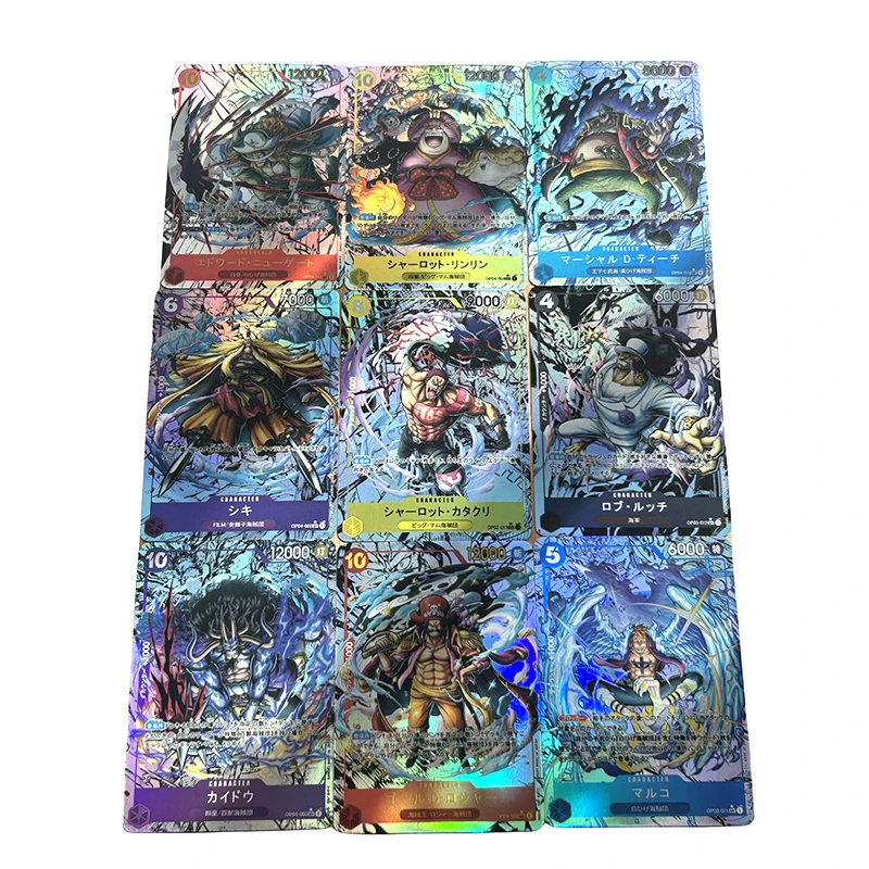 Fai Da Te Fatto In Casa One Piece Teach Charlotte Katakuri Marco Personaggi Anime Abbronzante Collezione Di Giochi Flash Card Cartoon Toy Gift