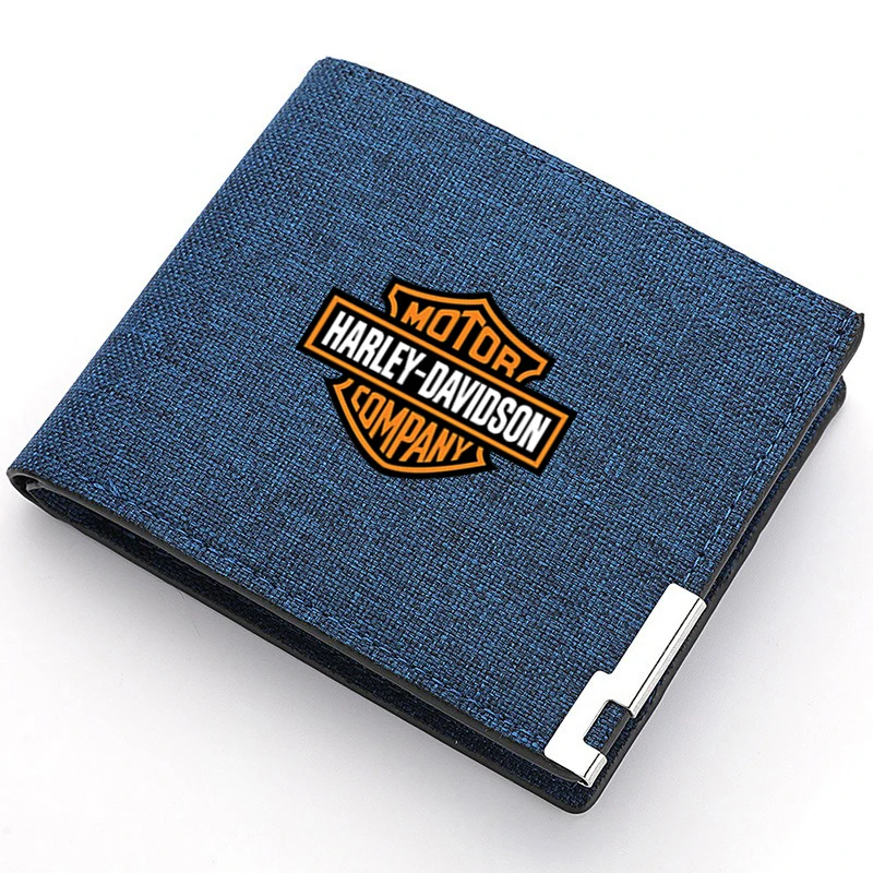 Harley Davidson Leather Men's Wallet - Business Card Holder and Coin Purse