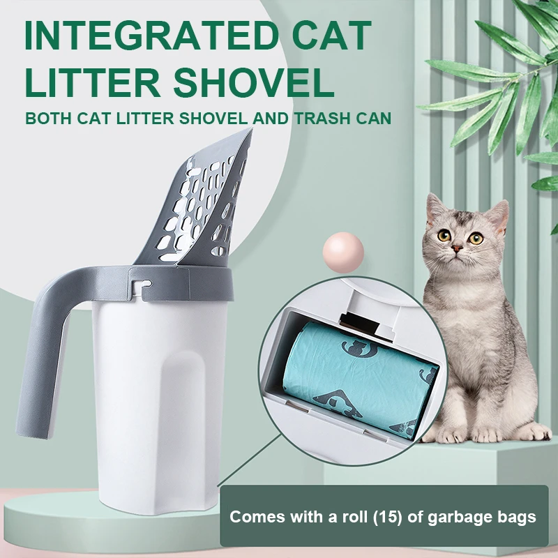 Cat Cleaning Supplies Litter Shovel Set Pet Toilet Picker Poop