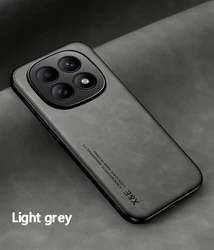 Premium Ultra - Thin Leather Protective Phone Case - Redmi note 15 Pro 4G (Light Gray)
