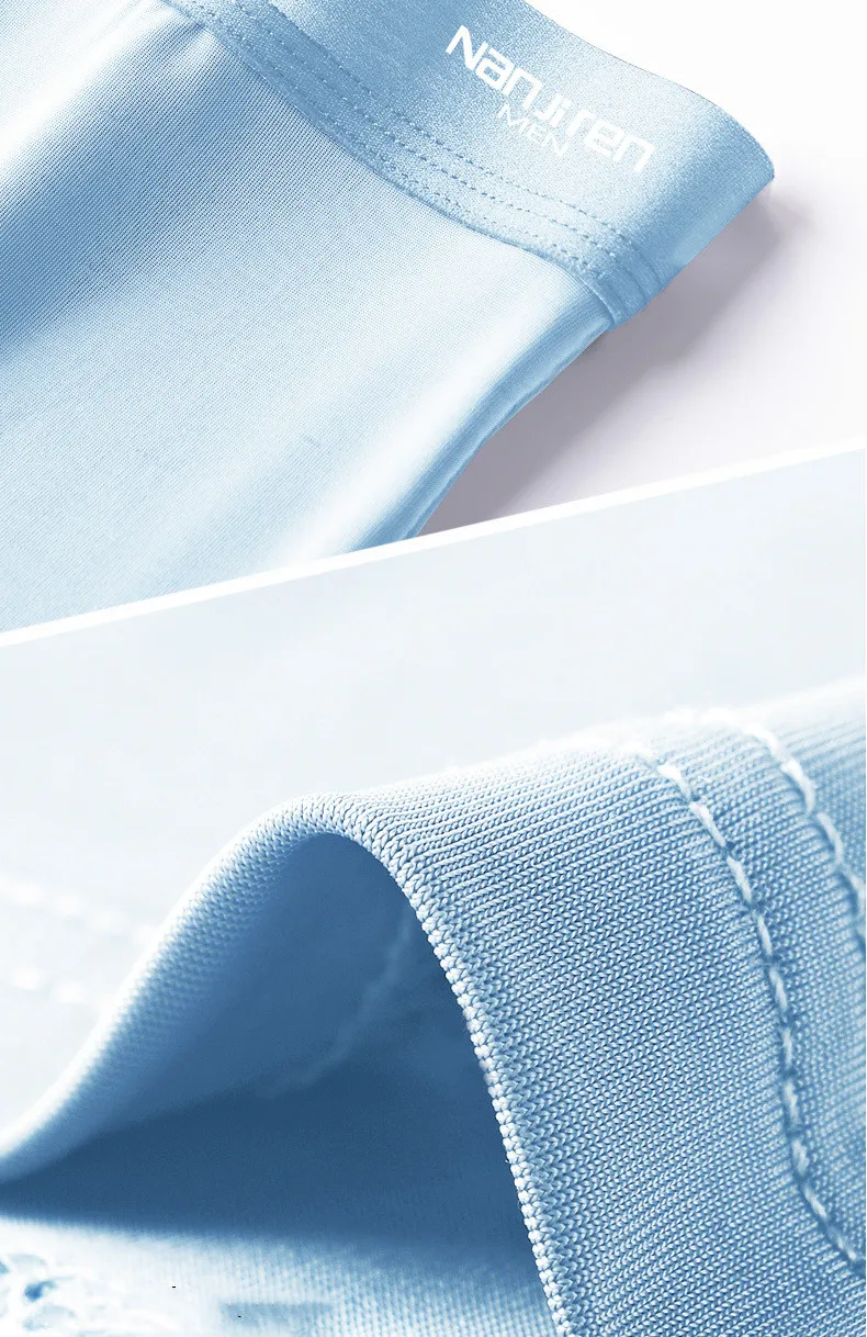 4-Pack Men's Boxer Shorts Graphene Antibacterial Ice Silk Seamless Breathable Men's Briefs L-5XL