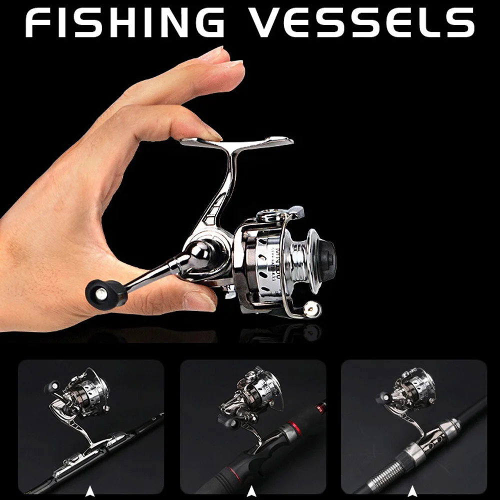 Spinning Fishing Reels Mini High Speed Spinning Fishing Reel 2+1 Ball Bearings Left/Right Hand 4.3 Tackle Carp Sea Ice Fishing Wheel катушка рыболовная