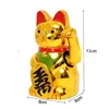 652F Lucky for Cat Shape Home Ornament Fortune for Cat with Waving Arm Battery Operated Home Table Decorations Store Plastic 4