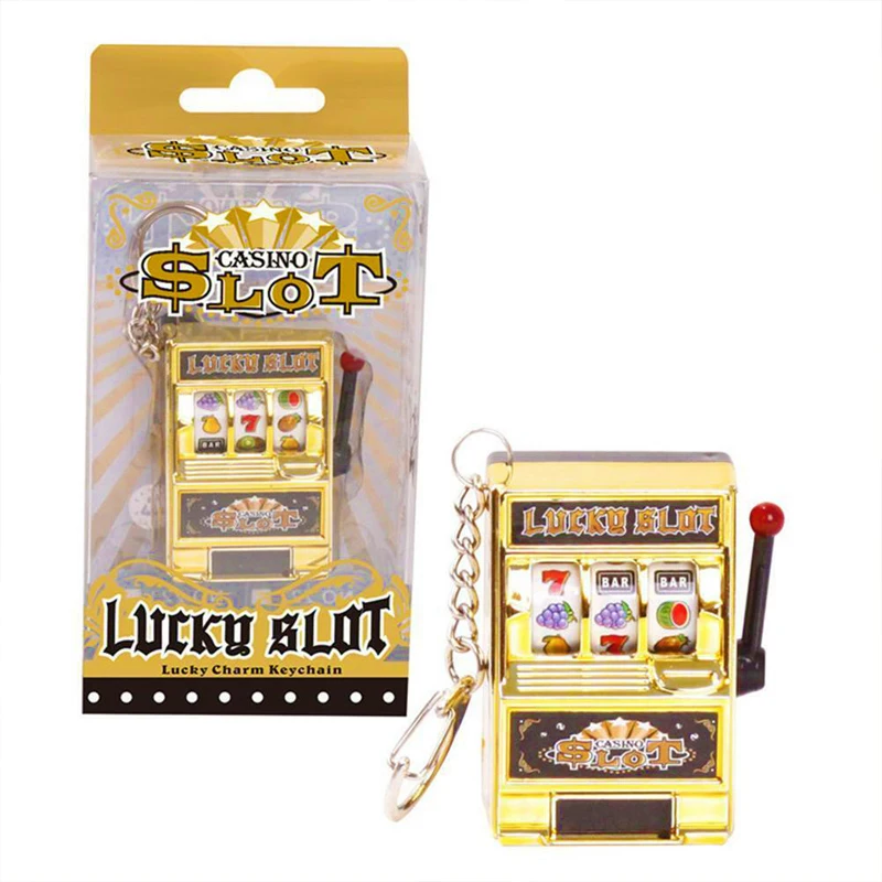 Llavero mini tragaperras funcional