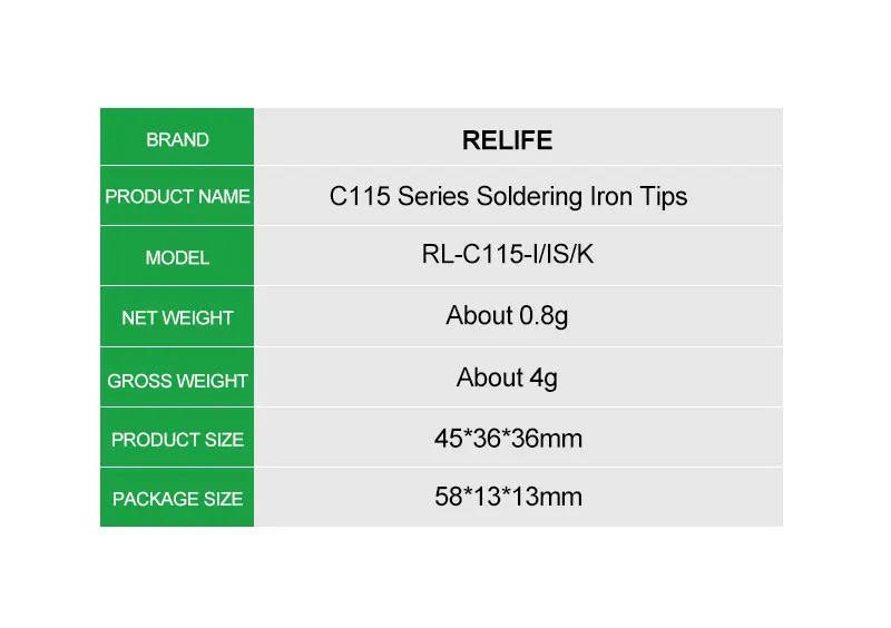 hard hat welding hood RELIFE C115  Soldering Tips Solder Iron Head Replacement for JBC NT115-A Handle for JBC NASE-C CD-2SD/CD-2SHE Sugon T36 Station welding electrode holder