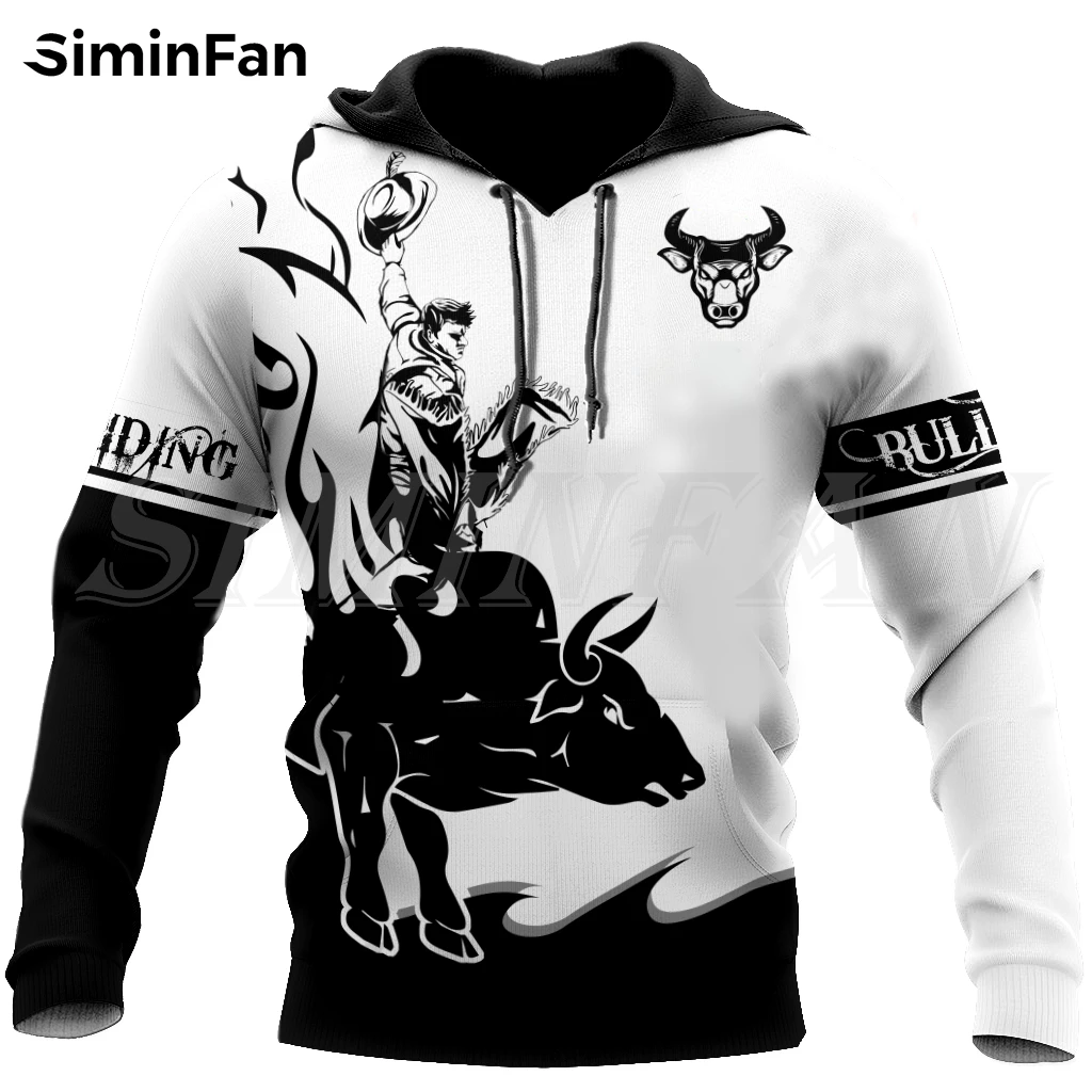 

Bull Riding Black Tattoo 3D Printed Mens Hoodies Zipper Jacket Unisex Casual Sweatshirt Harajuku Hooded Pullover Women Tracksuit