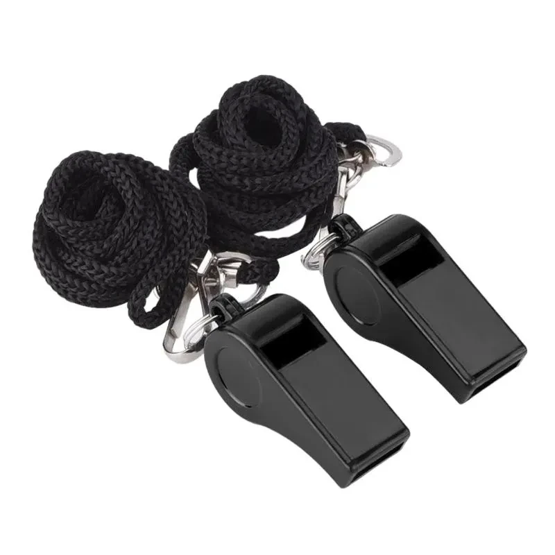 Professional Coach Whistle Sports Football Basketball Referee Training Whistle Outdoor Survival With Lanyard Cheerleading Tool molten dolphin b basketball whistle sports referee whistles plastic loud professional camping survival outdoor hiking whistles