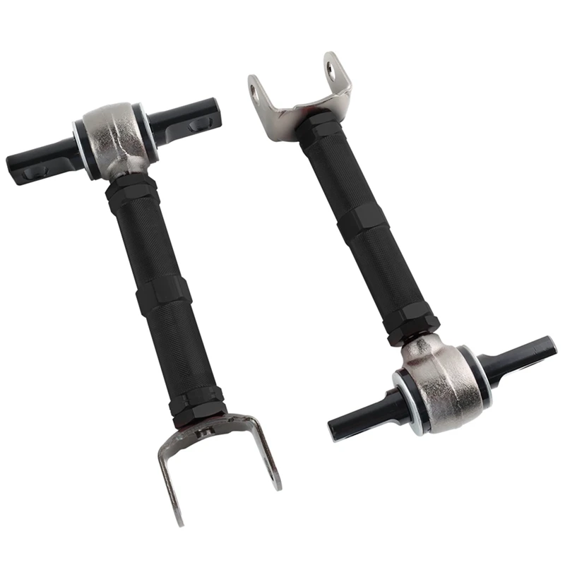 Metal Adjustable Rear Control Camber Arms For 01-05 Honda Civic 02-06 Acura RSX,2PCS Replacement Black