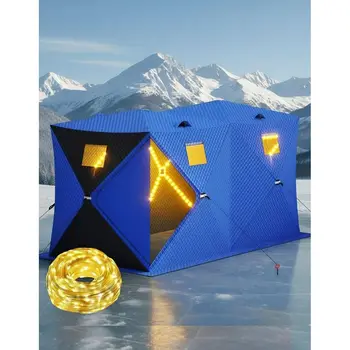 Insulated 4–8 Person Ice Fishing Tent 1