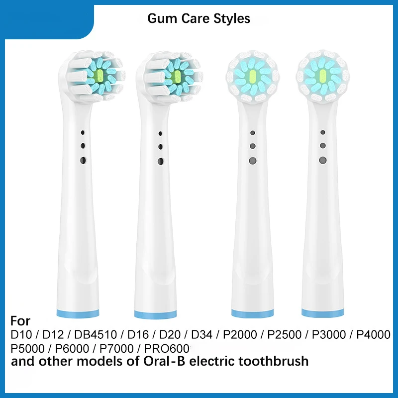 4Pcs/Set Electric Toothbrush Heads Replaceable Brush Heads For Oral B Tooth Brush Hygiene Clean Brush Head Refills