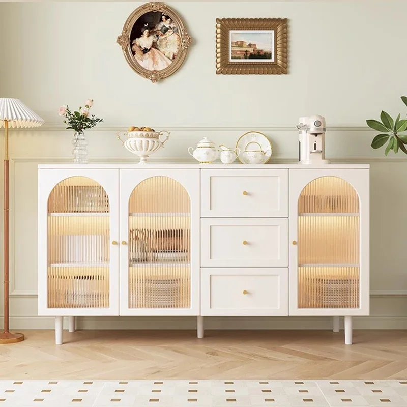 Sideboard Kitchen Buffet Luxury Side Table Coffee Bar Wooden Cabinet Display Shelf Modern Wooden Cuisine Mobile Cucina Furniture