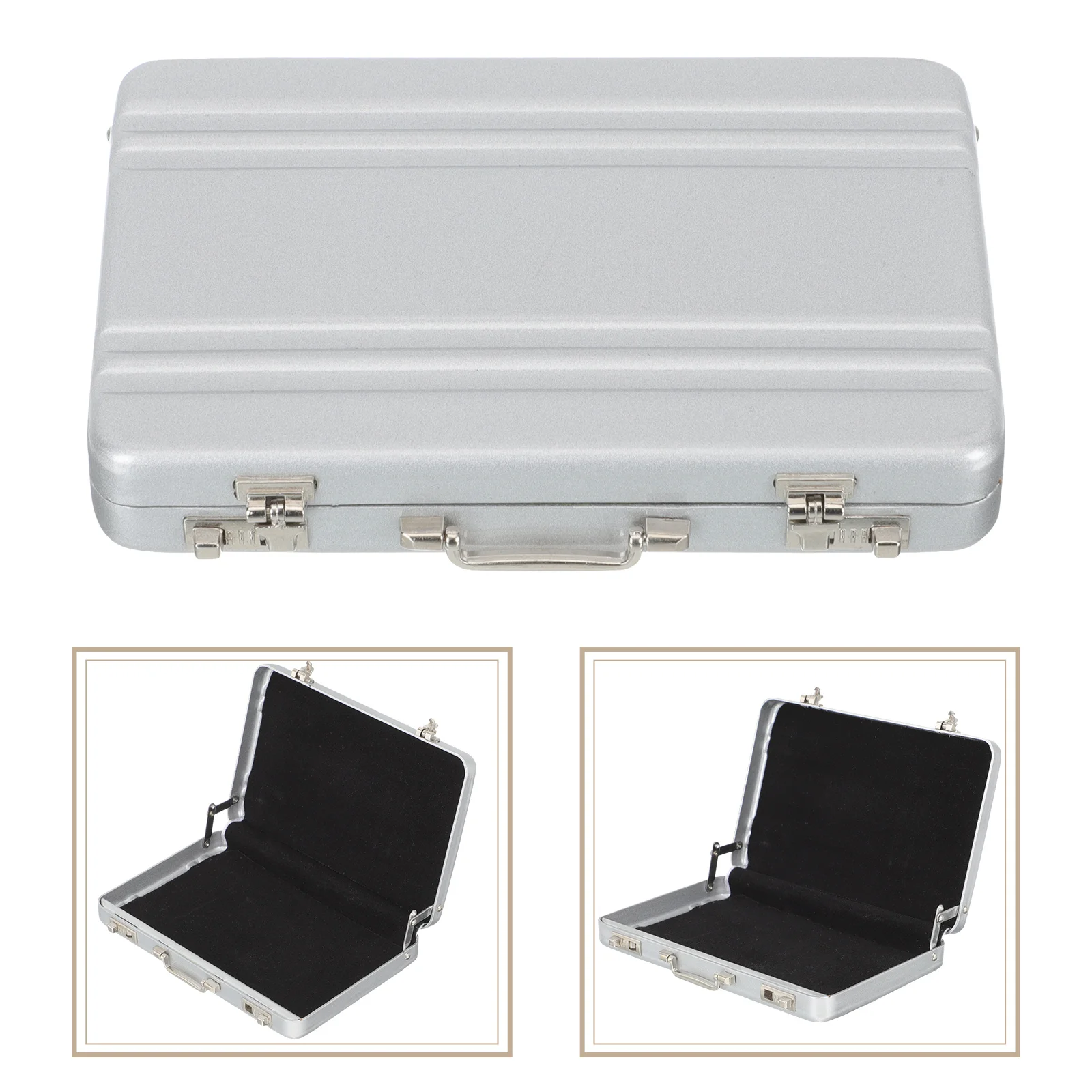 

Business Card Storage Box Aluminium Alloy Case Costume for Kids Index Holder Credit