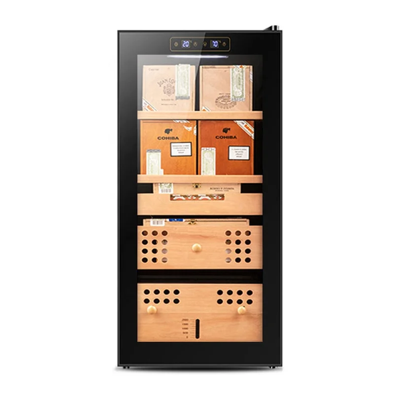 50L-450L Humidity Temperature Control Compressor Thermoelectric Electronic Humidor Wine Cigar Cooler For Cigar