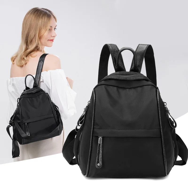 

Casual Oxford Backpack Women's Korean Version 2023 New High Capacity Fashion Backpack Travel Bag Schoolbag