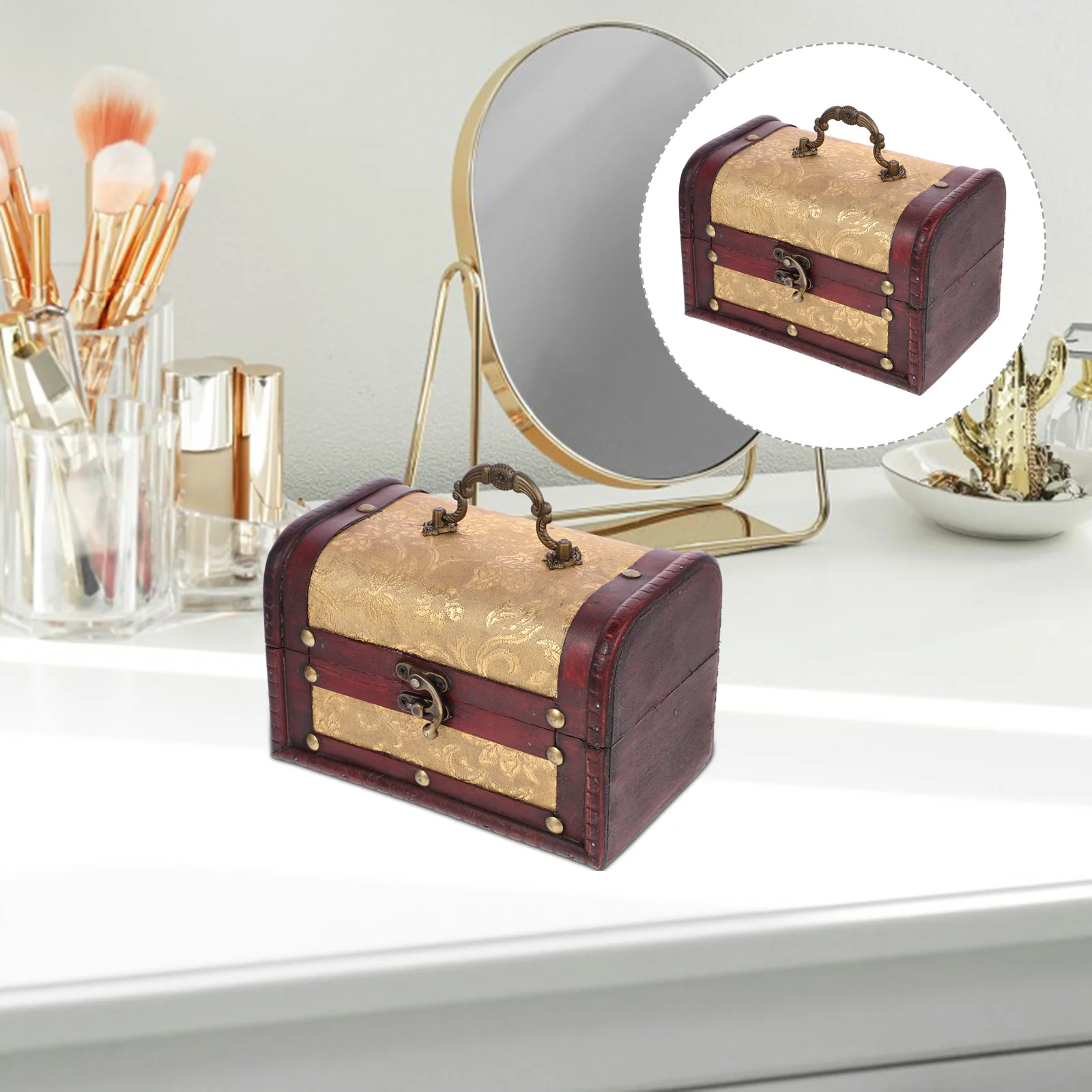 

Jewelry Organizer Vintage Storage Box Necklace Pendant Earring Storage Box