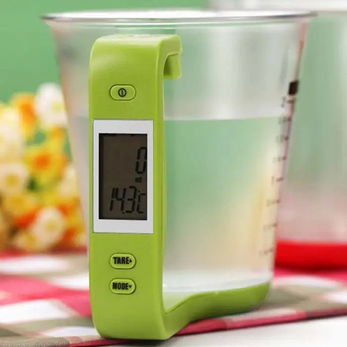 

Electronic Scale LCD Display Measuring Cup Kitchen Scales Plastic Tool Graduated Digital Jug With Scales Kitchen