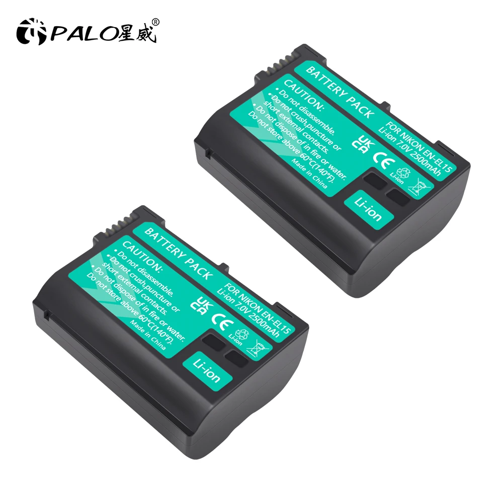 Batterie E Caricabatterie ENEGON Per Nikon EN-EL15 - 2 Pezzi + Caricatore Dual USB - Foto 2
