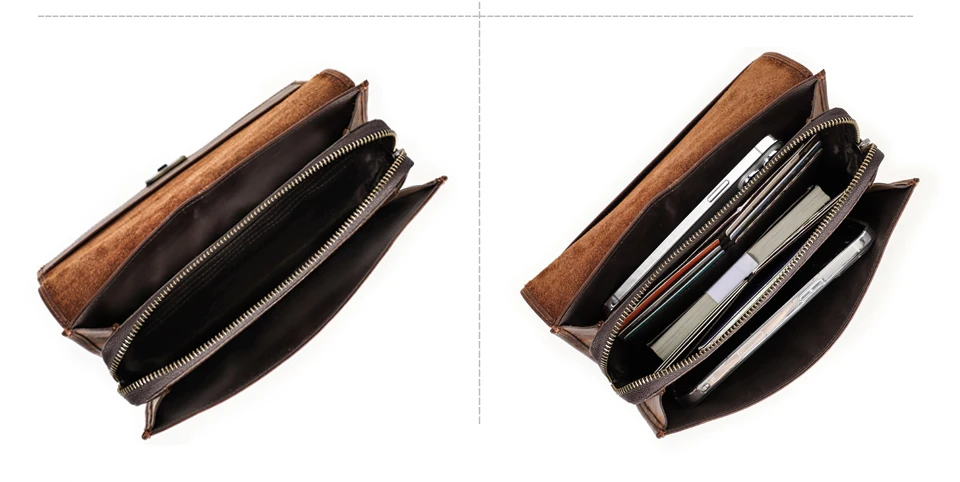 CONTACT'S Männer Kupplung Tasche Luxus Echtem Leder Passwort Designer Tasche Casual Kupplung Brieftasche Tasche Männlichen Handtasche Purs Große Kapazität – Detail 29