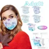 50pc Adult'S Christmas Printed Mask Disposable Protective Face Disposable Face Mask Mouth Cover 마스크 маски マスク가면 маска защитная 1