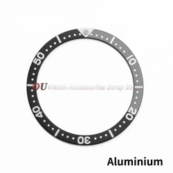 Premium 31.5x38mm Aluminum Bezel Insert Ring - 38mm x 31.5mm (Black Grey)
