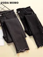 Jeans Female Denim Pants Black Color Womens Jeans woman Donna Stretch Bottoms Feminino Skinny Pants For Women Trousers - Image 2
