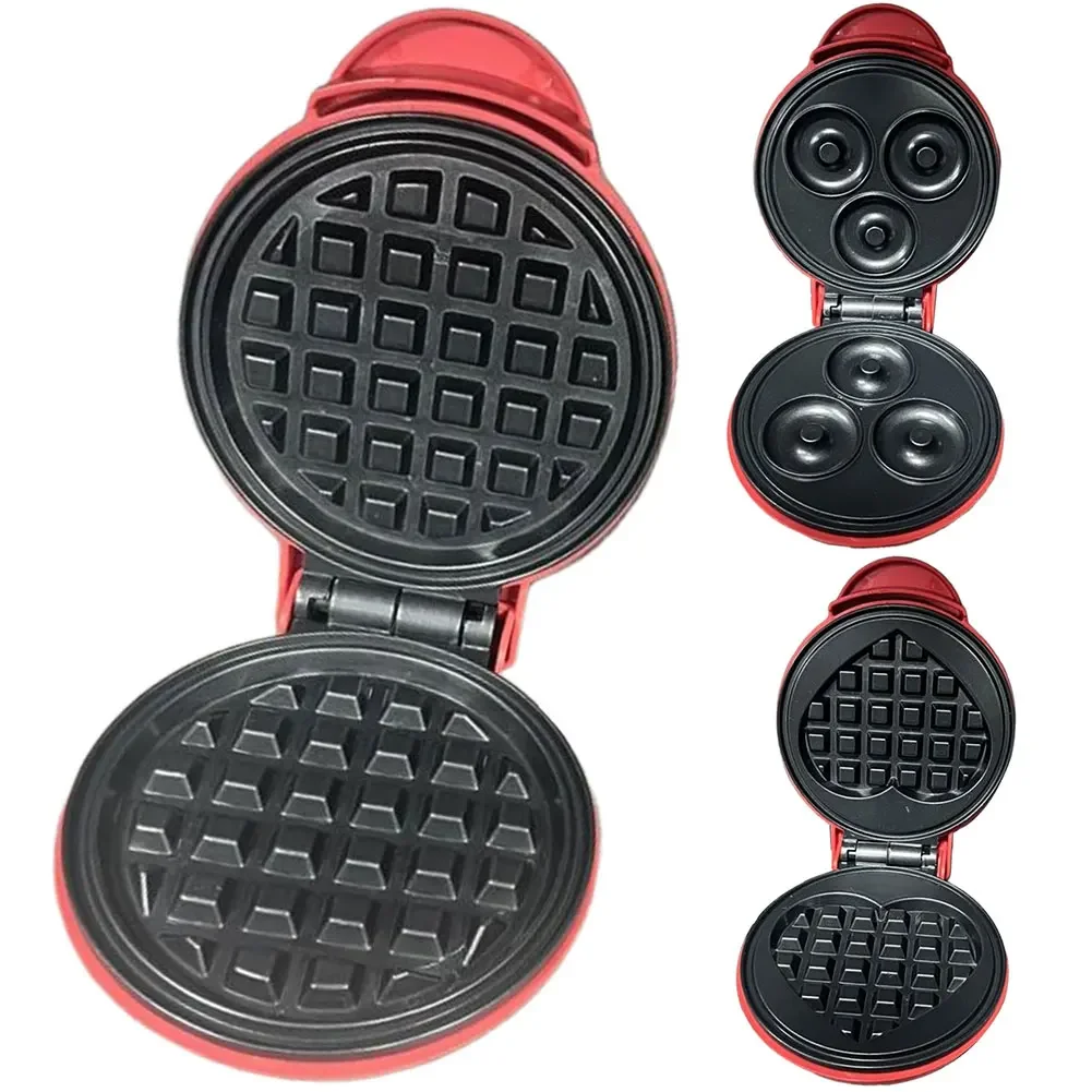 Mini Waffle Maker Quick Heat-Up Pancake Bubble Egg Cake Oven Pan Household Breakfast Electric Baking Pan for Kids and Families