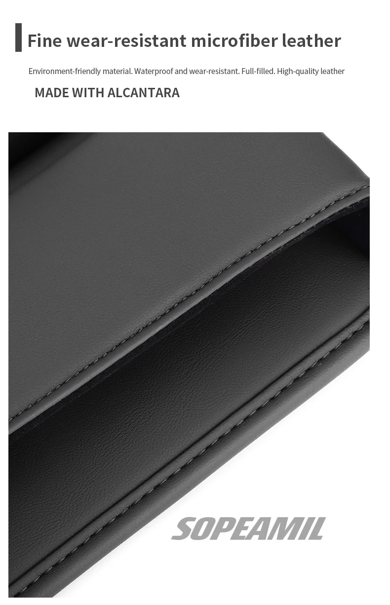 Car Leather Seat Gap Multifunction Crevice Water Cup Holder Storage Box Tesla Model 3 Model Y Model S Model X Cybertruck Beast