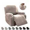 Plaid Jacquard Recliner Chair Cover Stretch Single Sofa Cover Thicken Armchair Slipcovers Relax  Chair Covers 4Pcs Split 1