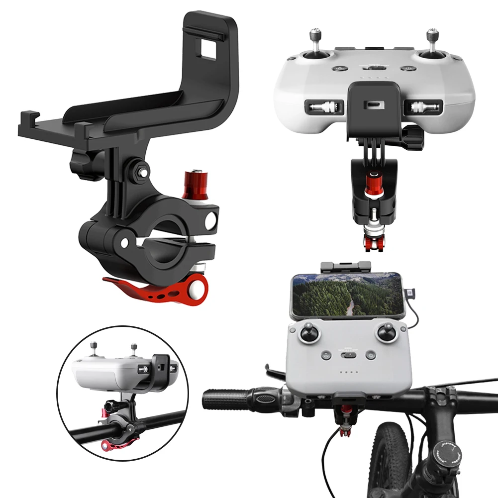 

Кронштейн для дистанционного управления дроном, велосипедный зажим, держатель для DJI Mavic Air 2, зажим для монитора телефона с дистанционным управлением, фиксирующее крепление, зажим для руля велосипеда