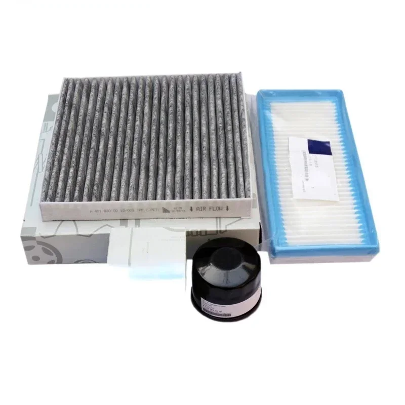 Air Filter+Cabin Filter+Oil Filter A0010940301,A4518300018,A1230A040 For Smart Fortwo 451 Cabrio Coupe 0.8CDI 1.0T