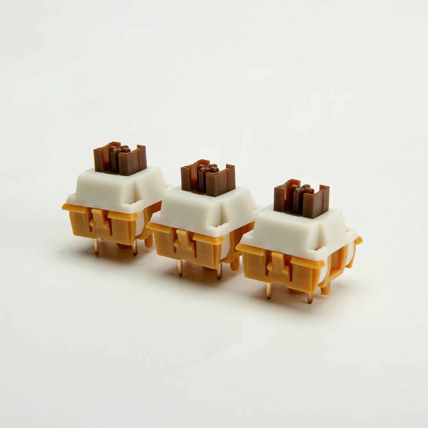 Yunzii-interruptor Silencioso Linear Mudo Pré-lubrificante Pinos Café Caramelo Teclado Mecânico de Jogos Hot-swap 35 Pcs Pack - Imagem 3