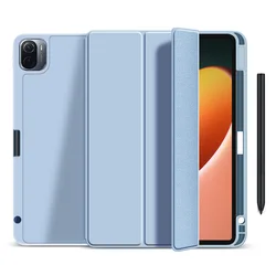 Silicone Smart Case with Pencil Holder for Mi Pad 5 Pro 11 inch (Sky blue)