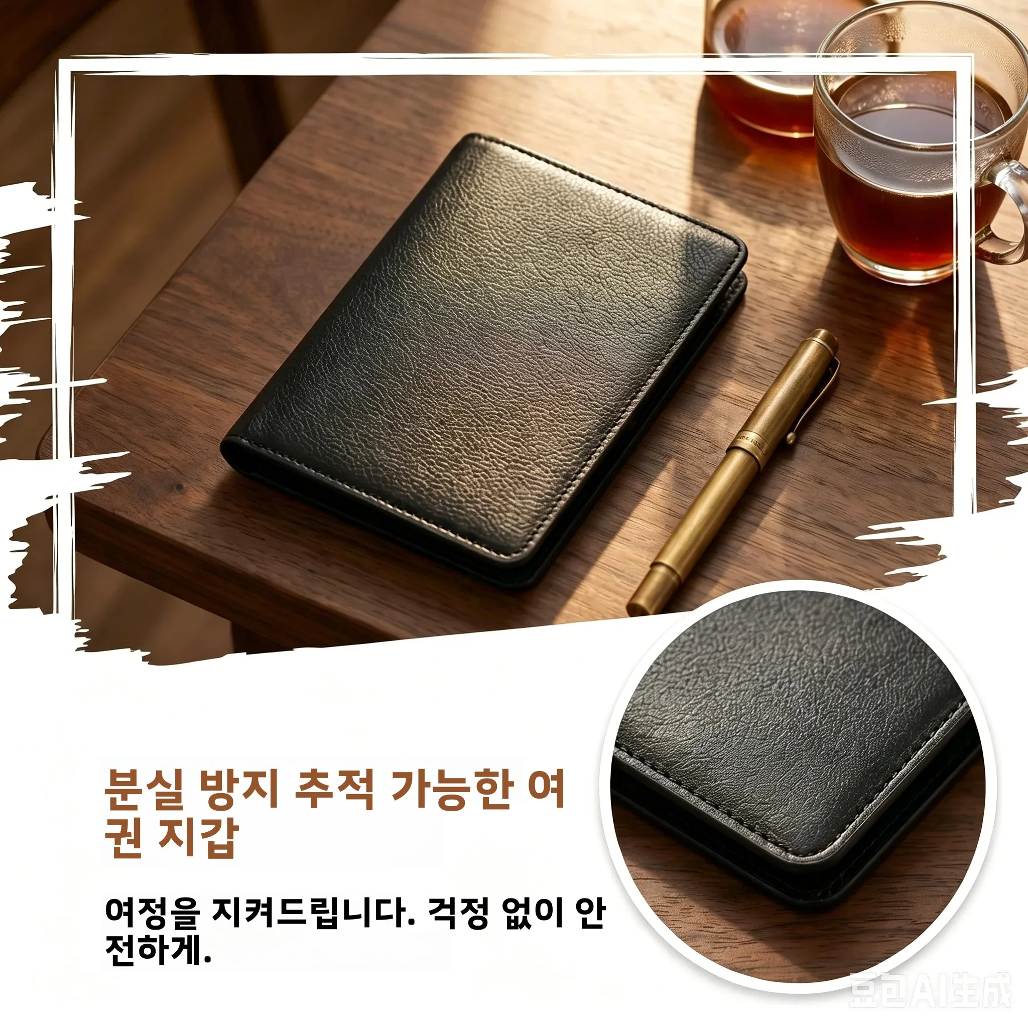 무선 충전 스마트 여권 커버 위치 추적 장치 분실 방지 장치 정밀 위치 찾기 애플 나의 찾기 호환 안티 트래킹 기능 탑재