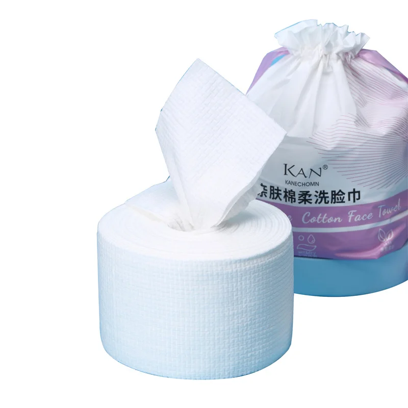 300G Roll Skin Care Face Cotton Refill Cotton Pads Draw-Out Face Cleansing Makeup Remover Cleaning Pads